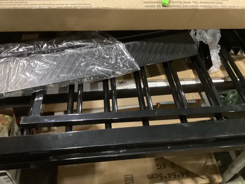 Condition photo showing New/Like New for Extra Wide Baby Gate Extra Wide Pet Dog Gates for Stairs Doorways Black Metal Tension Indoor Safety Gates with Pressure Mount 71.5-76.38 Inch 71.5-76.38 Inch Black