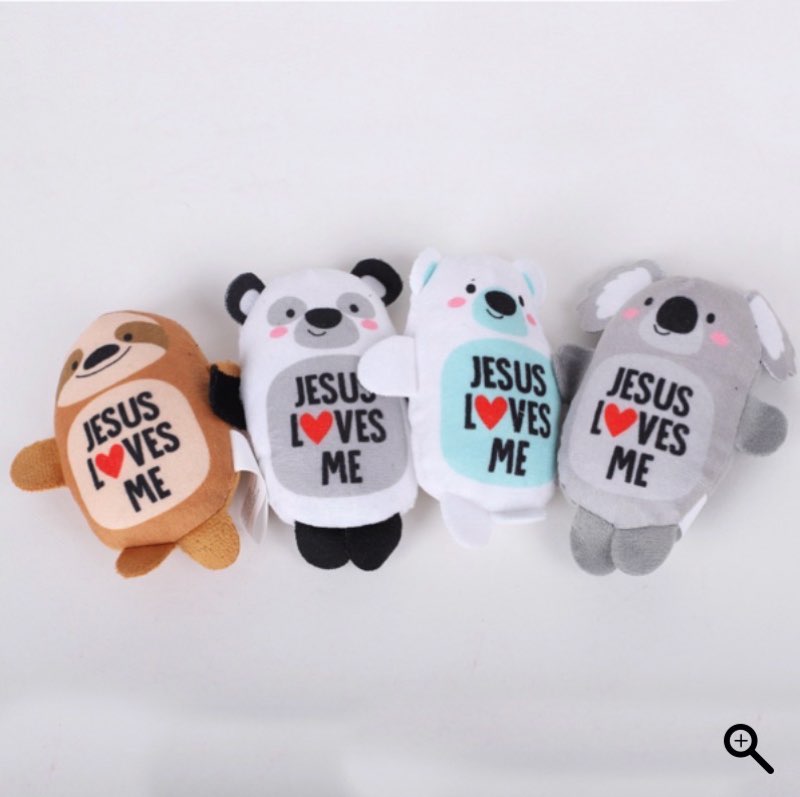 Condition photo showing As Is for plush jesus loves me 24 pk