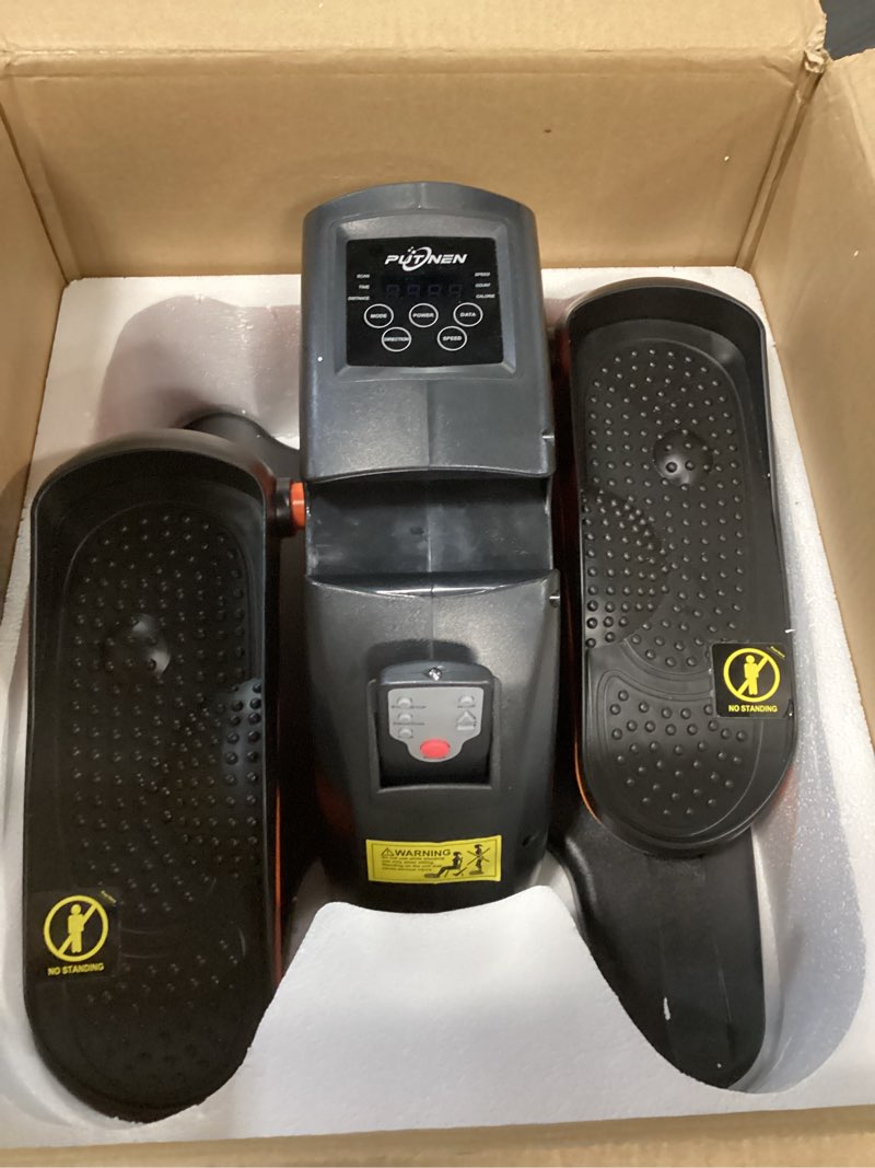 Condition photo showing Good Condition for Under Desk Elliptical Machine, Electric Elliptical Leg Exerciser for Seniors with 12 Adjustable, Portable Quiet Elliptical Exercise Machine, Seated Pedal Exerciser with Remote Control