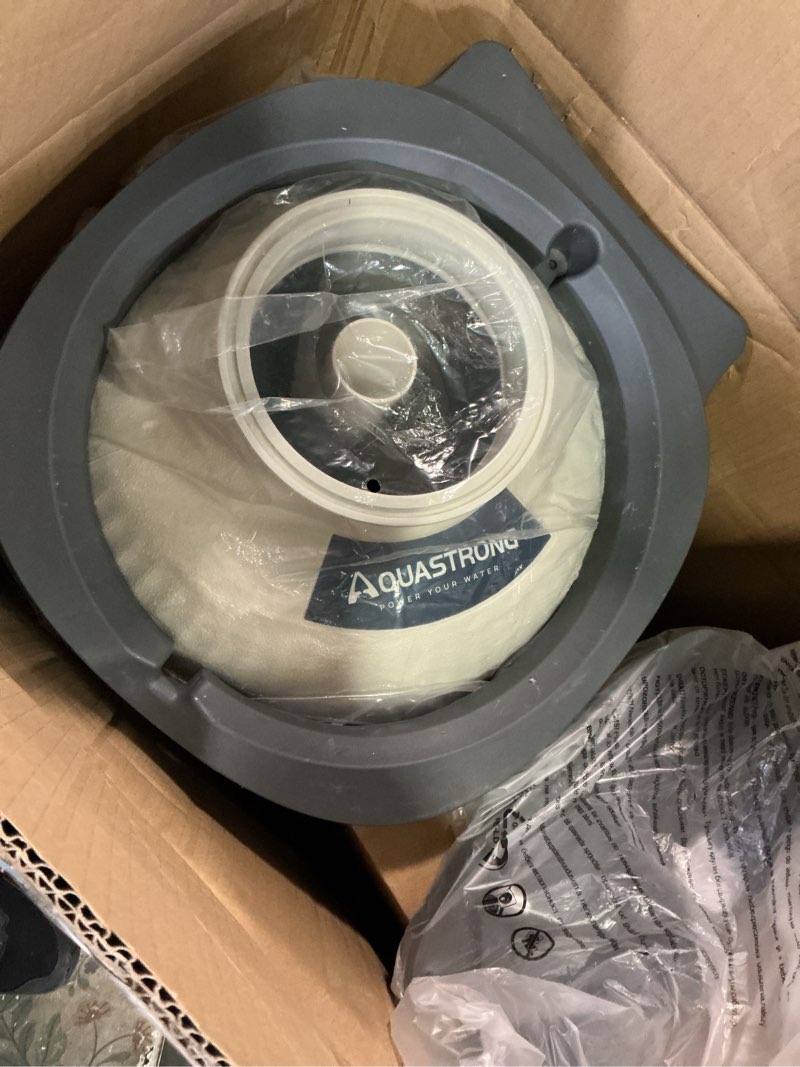 Condition photo showing Good Condition for aquastrong 16in sand filter pump for above ground pool with timer, 3/4 hp pool pumps above ground 3800 gph for pools up to 16000 gal, pool filter with 6-way valve, improved circulation and filtration
