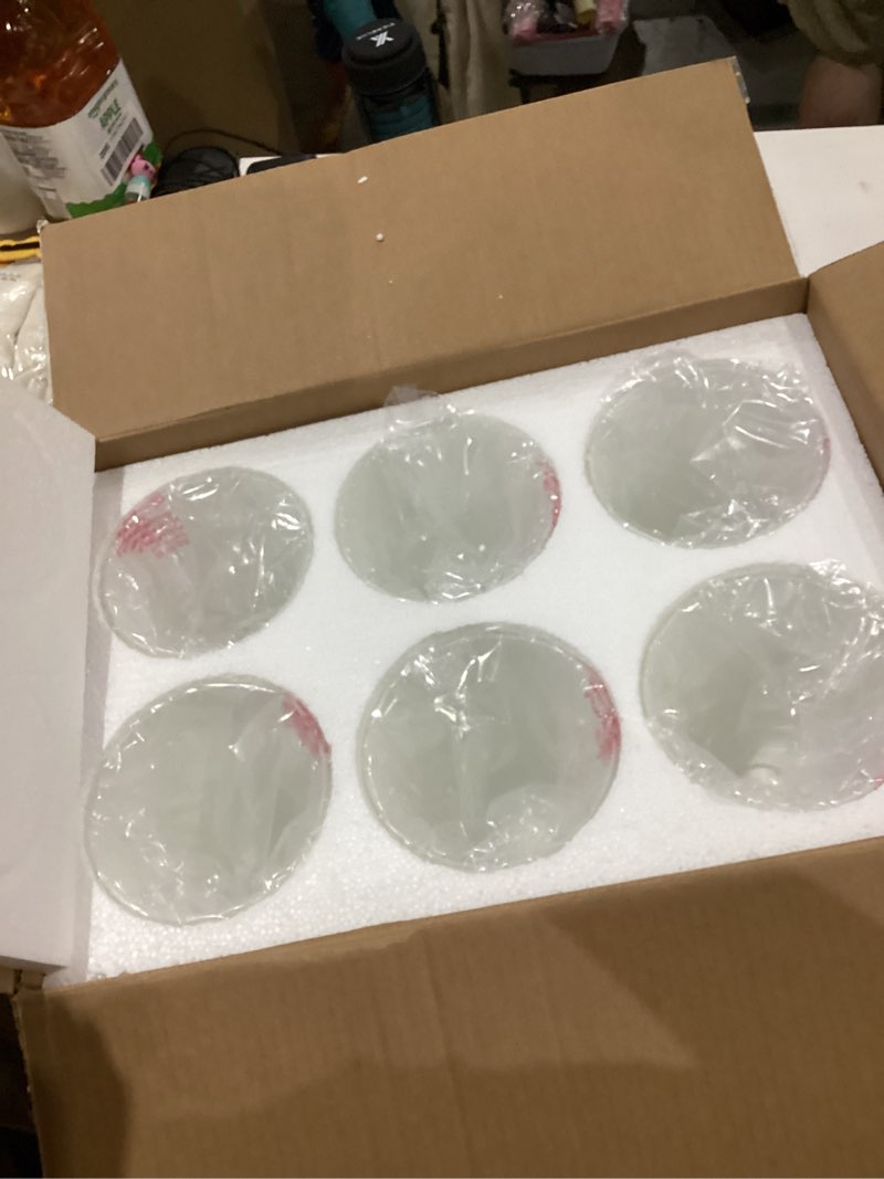Condition photo showing Good Condition for Fixture Replacement Frosted Glass Shade, E26 Base with 1-5/8" Fitter, 6-Pack Cone Replacement White Shades for Pendant Light, Wall Sconce, Vanity Light, Table Lamp Frosted White 6 Pack