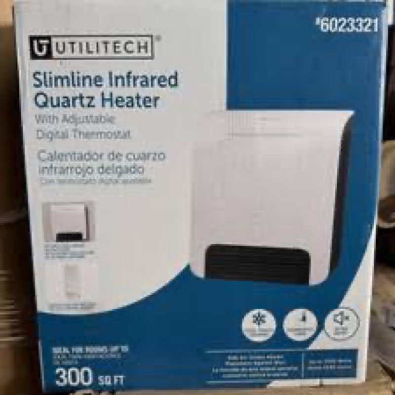 Utilitech Slimline Infrared Quartz Heater (Model: UT1154, Item #6023321