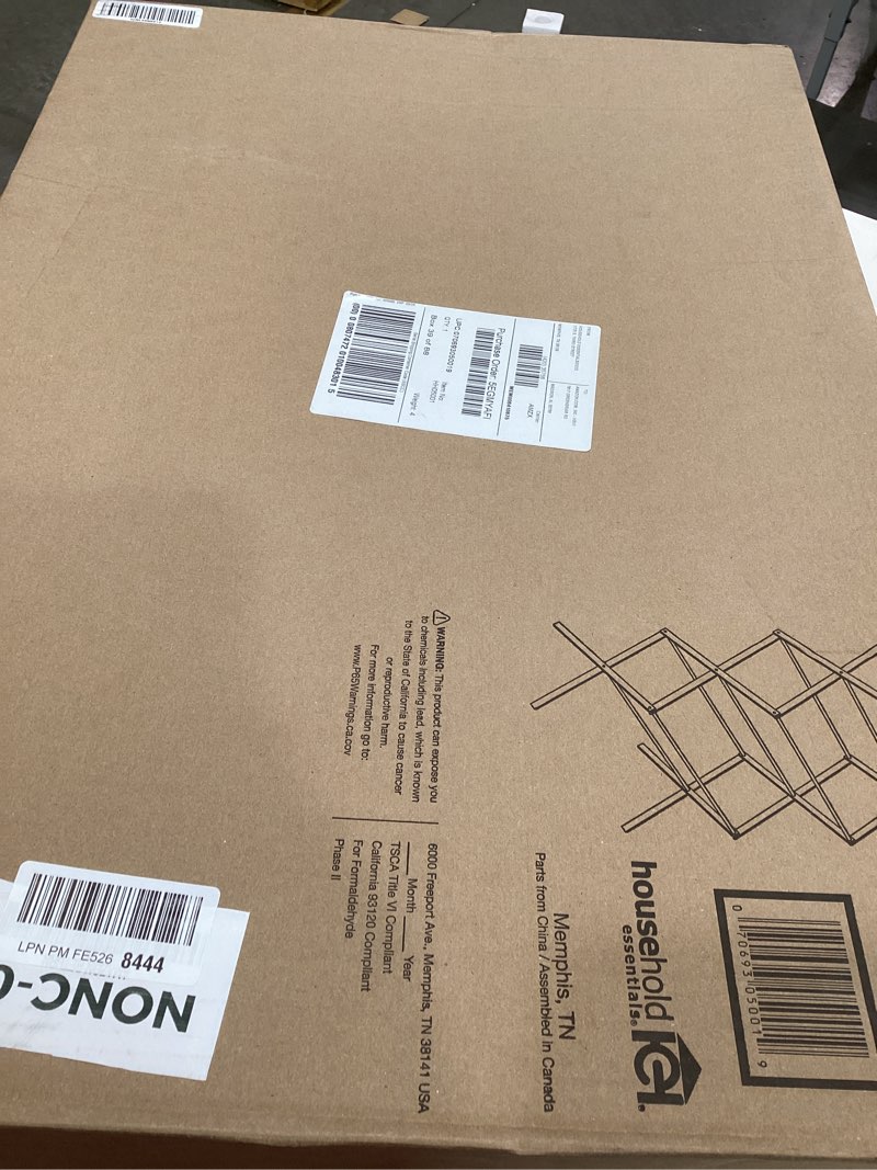 Condition photo showing Good Condition for Household Essentials 5001 Collapsible Folding Wooden Clothes Drying Rack For Laundry | Pre Assembled Natural/White Birch