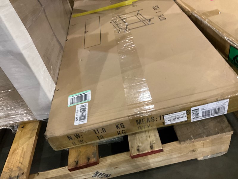 Condition photo showing As Is for WOODYNLUX Computer Desk with Shelves, 43 Inch Gaming Writing Desk, Study PC Table Workstation with S