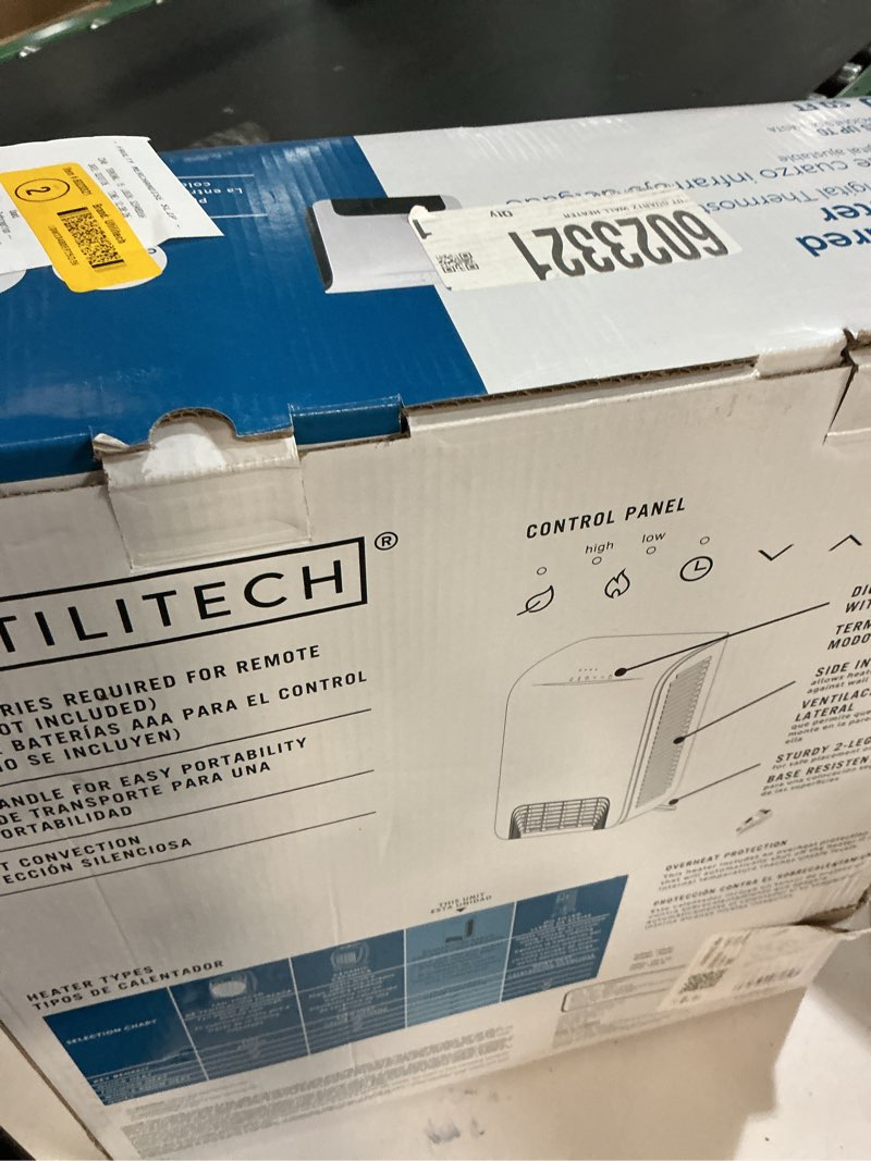 Condition photo showing Good Condition for Utilitech 1500-Watt 120 -Volt Heater fan Heater ( 14.76-in L x 16.93-in H Grille )