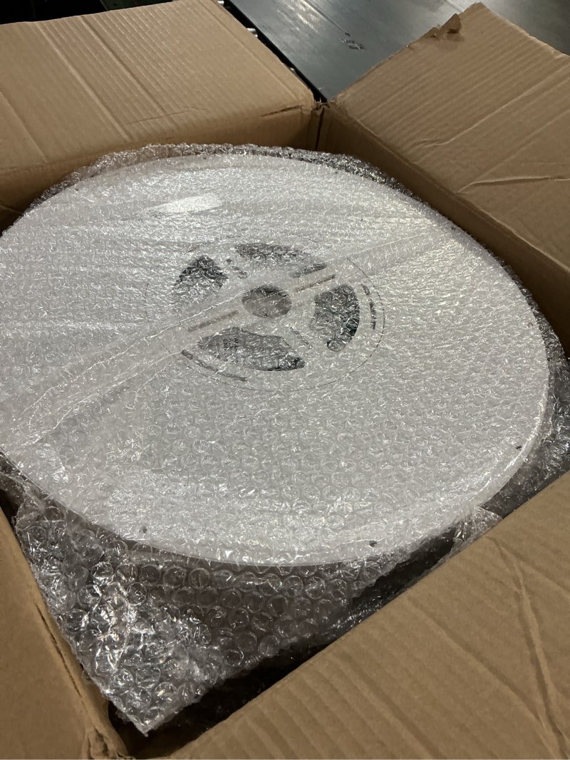 Condition photo showing Good Condition for hunhun 6 pack 16 inch dimmable led flush mount ceiling light 4800lm round light fixture 5 color temperature selectable large flat ceiling lamp for living dining room white etl listed 6 pack white