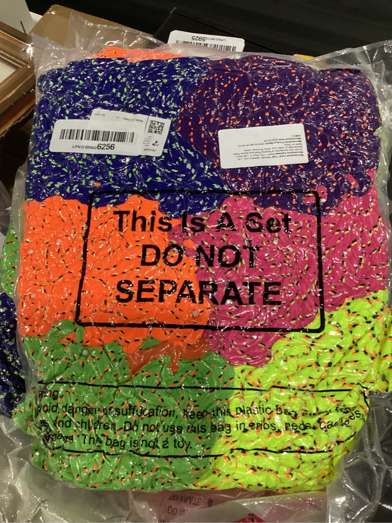 Condition photo showing New/Like New for janinka 432 pcs neon friendship bracelets bulk for kids adjustable rope paracord bracelets friendship gifts for students back to school end of the year classroom prize bag stuffer deep color 432