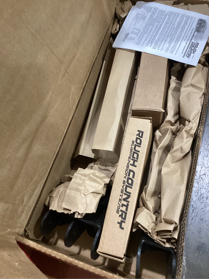 Condition photo showing As Is for MISSING PIECES Rough Country Long Arm Upgrade Kit for 04-06 Jeep Wrangler LJ | 4-6" - 63800U