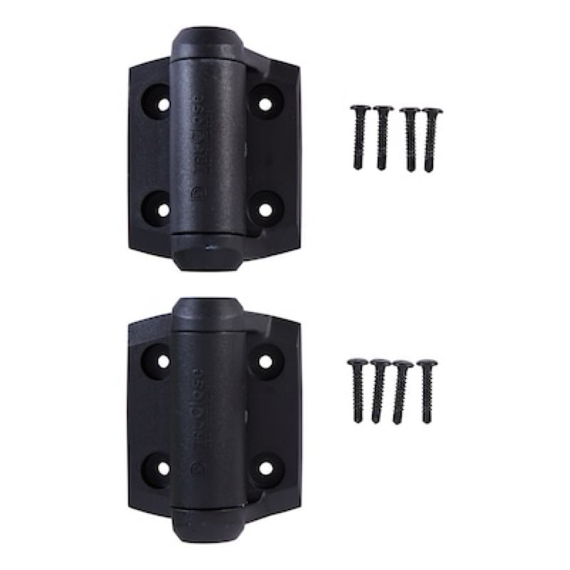 national hardware narrow spring 2 -pack 3-13/16-in black gate hinge