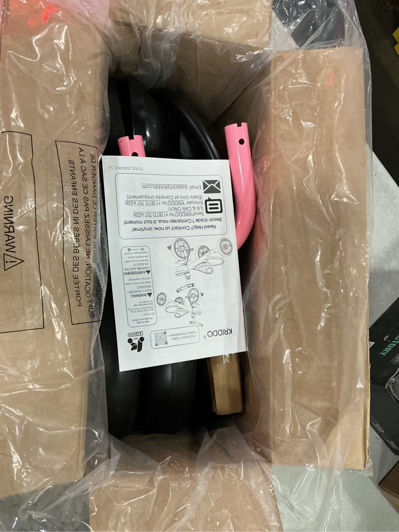 Condition photo showing New/Like New for kriddo tricycle for 2-5 year olds - pink toddler trike with gift for 24 month to 4 year old girls