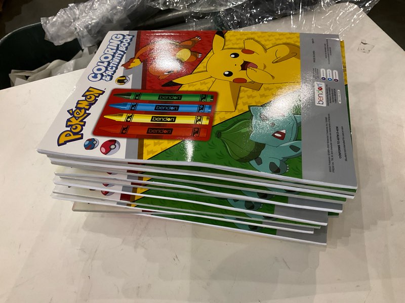 Pokemon Party Favors for Kids - Pokemon Party Supplies Bundle Includes 7 Pokemon Coloring Books for Kids  Plus Jumbo Crayons | Pokemon Party Favors Bulk