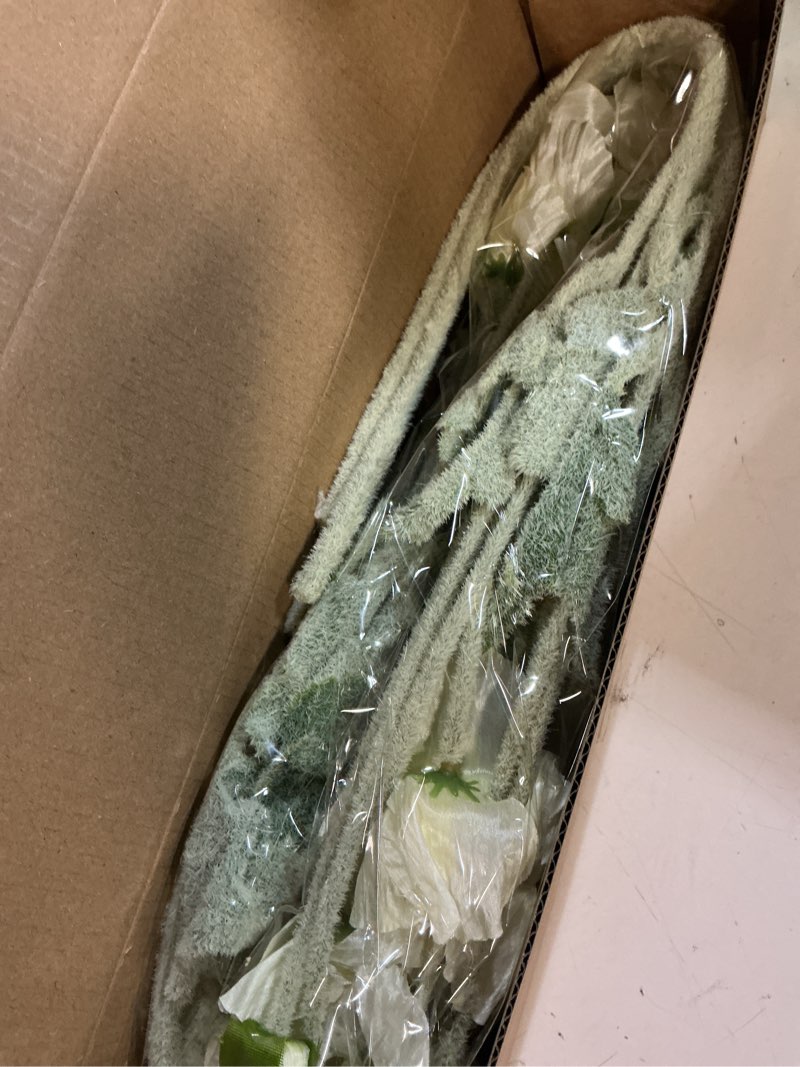 Condition photo showing Good Condition for 6pcs white poppy artificial fake poppies flower with stems silk floral for wedding bouquet party spring arrangement home cemetery decorations