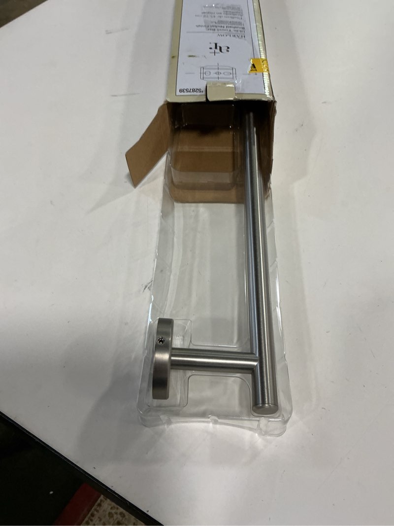 Condition photo showing Good Condition for allen + roth Harlow 18-in Brushed Nickel Wall mount Replacement bar only Towel Bar It