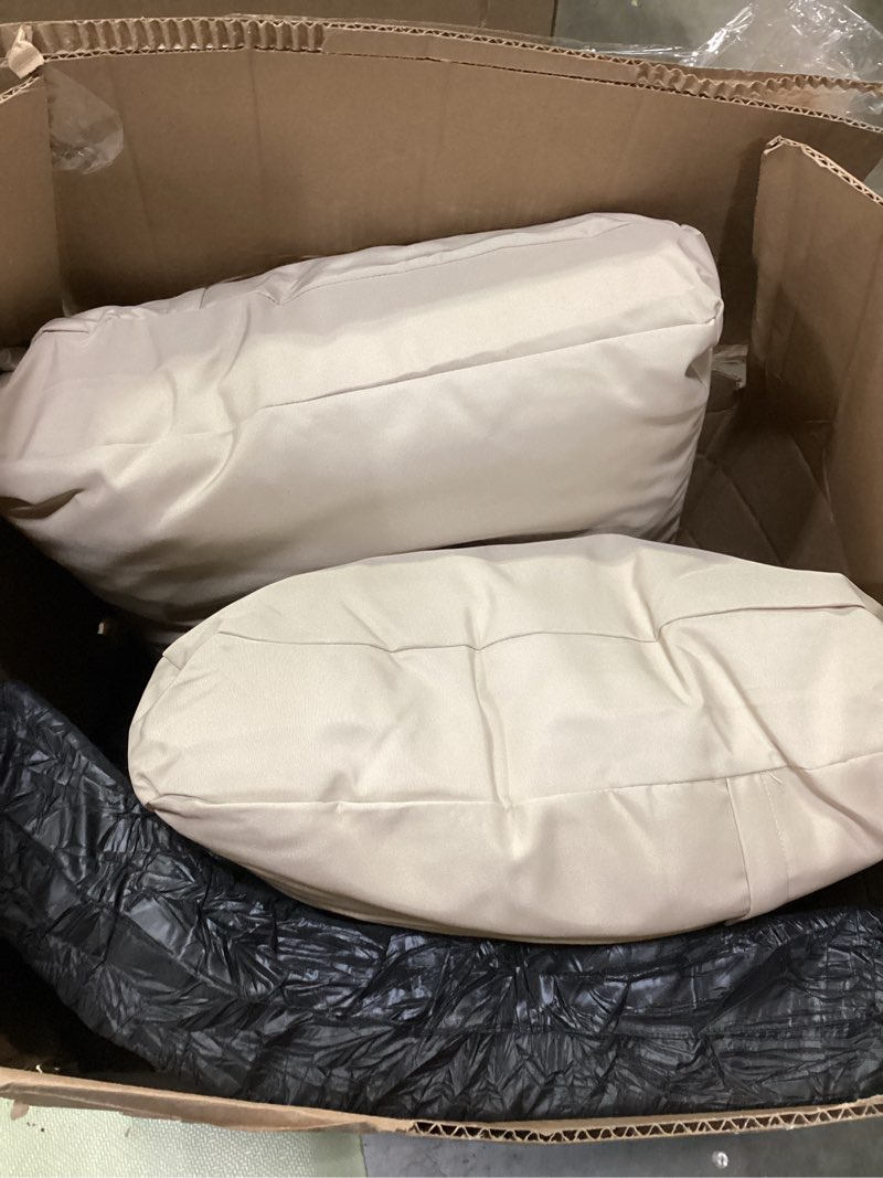 Condition photo showing Good Condition for zonamat outdoor loveseat cushion set, 46\" x 26\" loveseat cushions for outdoor furniture, waterproof