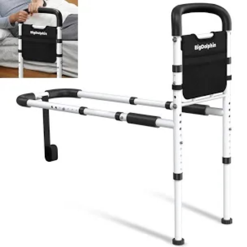 bigdolphin bed rails for elderly adults safety - astm approved adjustable bed cane supports 350lbs w