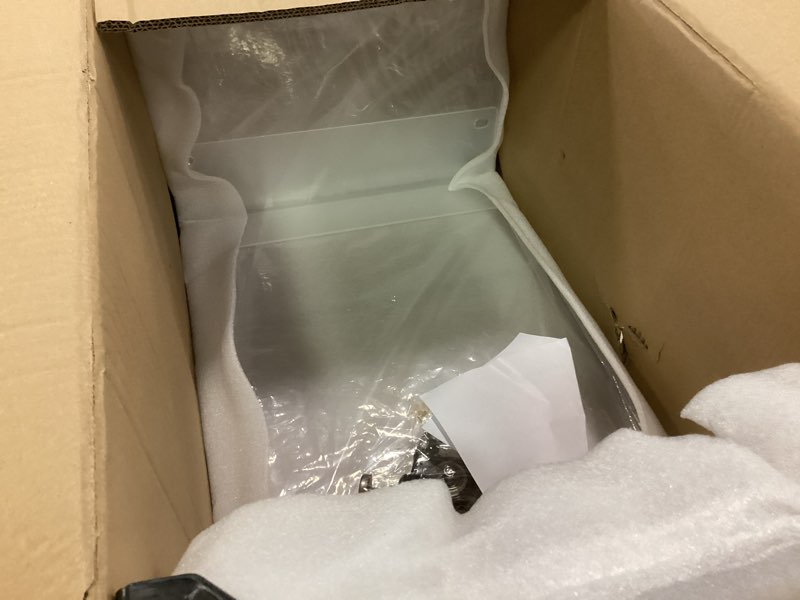 Condition photo showing Good Condition for Acrylic Clear Movable End Table -24" h C-Shaped Modern Rolling Bedside/Sofa Side Table, Ideal for Bedroom and Living Room as a Snack Table