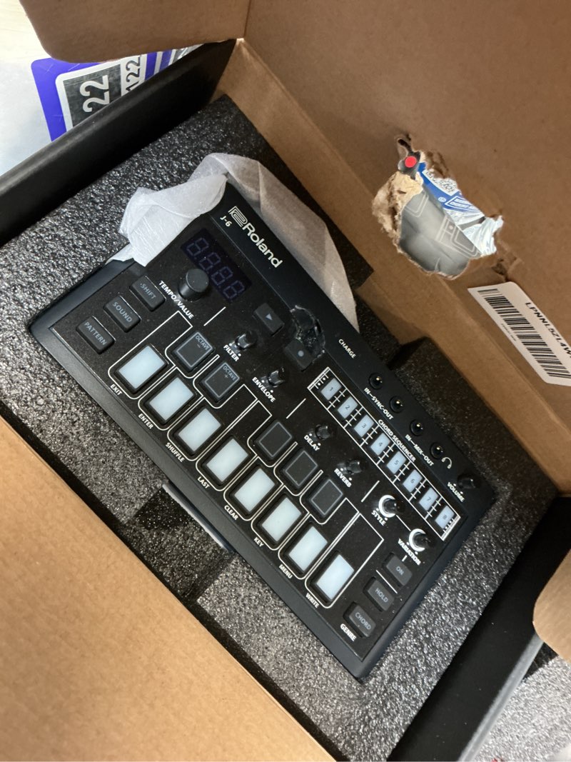 Condition photo showing As Is for Roland AIRA Compact J-6 Portable Song Creation Machine with Professional Sound and Features | JUNO-60 Synth Engine & Presets | Chord Sequencer | Effects