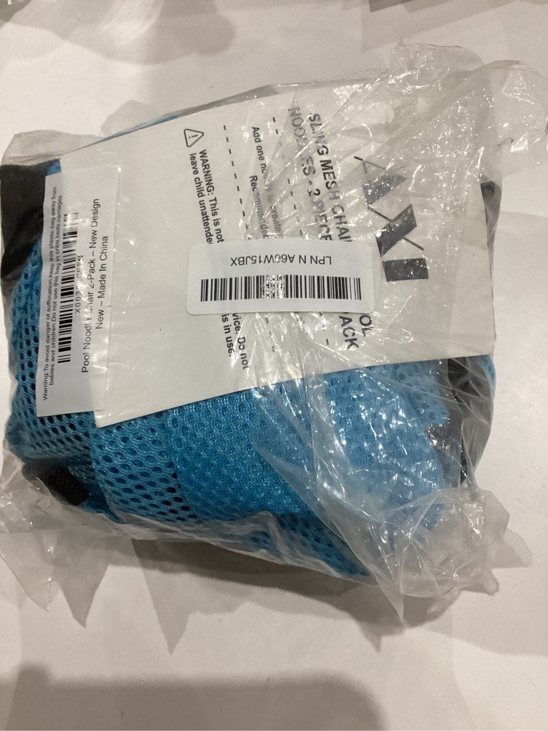 Condition photo showing As Is for Pool Noodle Chair, Pool Float for Kids & Teens, Pool Sling Chair, Pool Noodle Seat, Great Pool Accesories, 2 Piece Value Pack, Pool Noodles Not Included