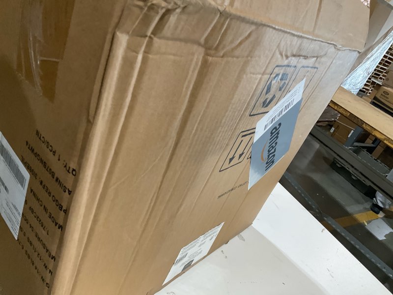 Condition photo showing Good Condition for amazon basics 16" pedestal fan with remote for bedroom, living room, office, adjustable height, dual-layered blades, 3 speeds, 3 modes, timer, tilt head, 60w, black 3-speed, ac motor