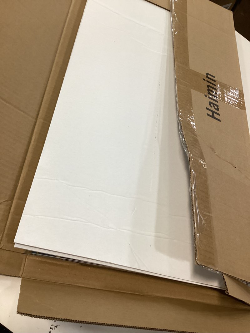 Condition photo showing Good Condition for Haimin Wall Panels Peel and Stick 10 Pieces 23.6x11.8in (19.4 Sq. Ft. Coverage) Lightweight Backsplash Marble Look Tile (not Real Marble) Ideal for Kitchen Bathrooms Living Rooms Bedrooms Blue Gold-010