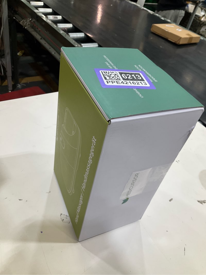 Condition photo showing As Is for Medcursor Hand Massager - Hand Massager with Heat and Compression for Carpal Tunnel and Stiff Joints, Pain Relief from Wrist to Palm and Finger, Gifts for Women Men (Rechargeable) Black