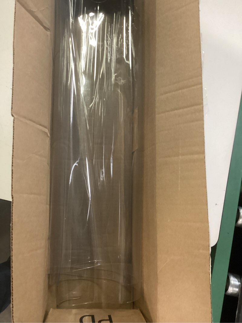 Condition photo showing As Is for 24 x 48 inch clear table cover protector, 2mm thick clear table protector for dining room table, plastic table cover, waterproof table pad for kitchen, office clear 2mm 24" x 48"