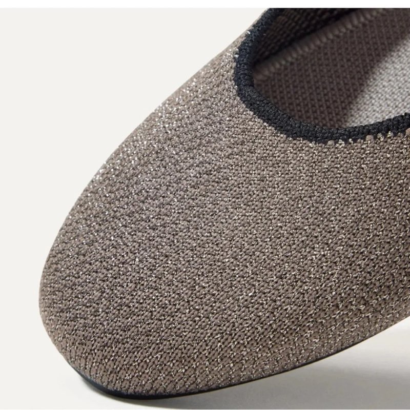 rothy’s the square wrap flat in pewter size 7