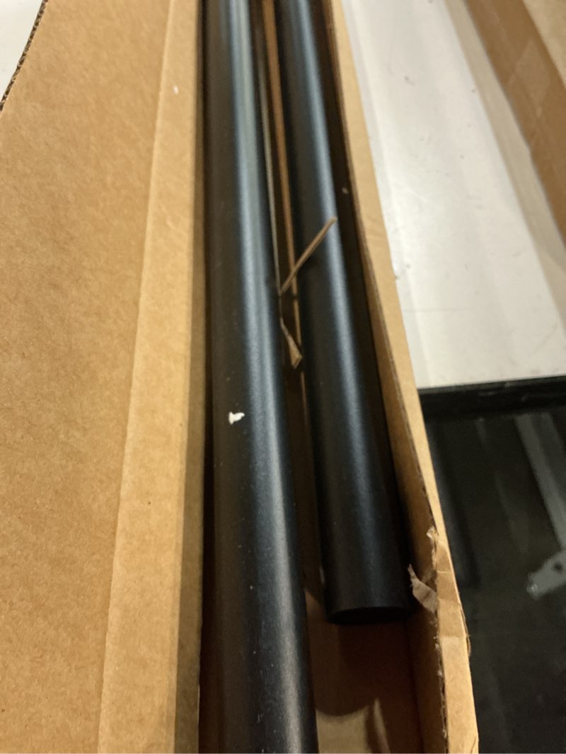 Condition photo showing New/Like New for heavy duty tension curtain rod by ezfurni, 35 to 76 inches, anti-slip spring loaded curtain rods no drilling, apartment renter-friendly tension rod for windows, bathroom, closet & door, black black 35-76 inches