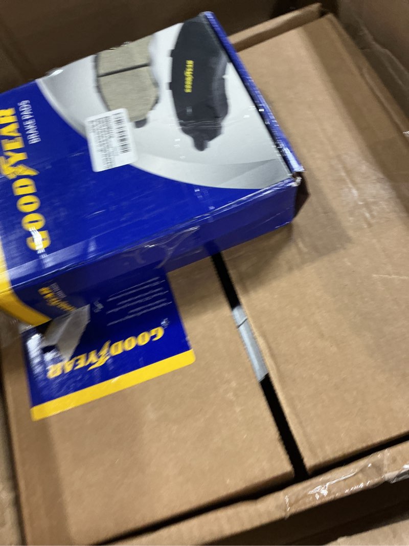 Condition photo showing New/Like New for goodyear | premium front rotors (2) and brake pads (4) for acura tsx (2009-2014); honda accord (2008-2017).