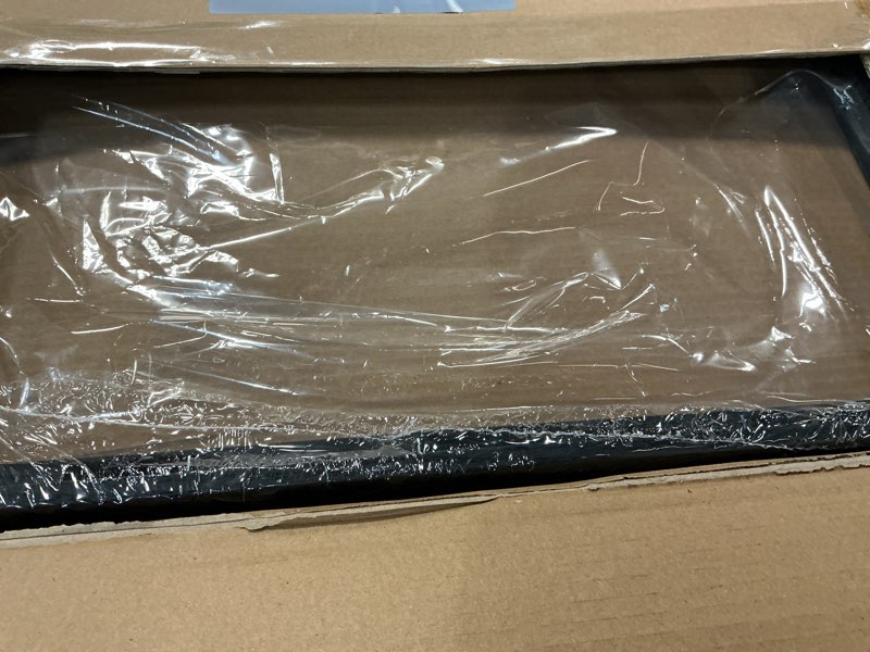 Condition photo showing As Is for Abtgt 16x20 Canvas Floating Frame with 0.9" Deep, Black Floater Frame for Canvas Paintings with Adhesive, Vertical or Horizontal Wall Art frame for Prints Oil Painting Diamond Decor, 1 Pack. Black 16x20