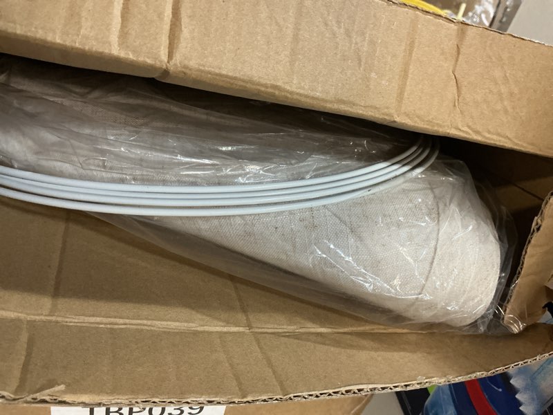 Condition photo showing As Is for empire lamp shades set of 2, 6" top x 16" bottom x 10.8" high, large beige lamp shades for table lamps floor lamps, natural linen lampshades replacement, spider, harp holders included, easy assembly