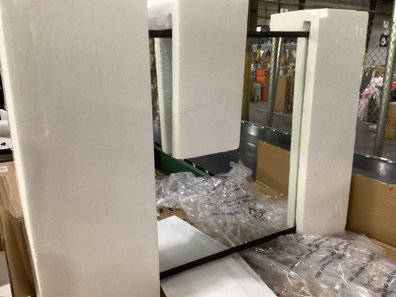 Condition photo showing Good Condition for black medicine cabinet for bathroom, surface mount or recessed medicine cabinets with storage and arched mirror 20"x28" , all-metal daisy decor frame, includes 2 adjustable shelves and 1 organizer black no light (20"x28" mirror)