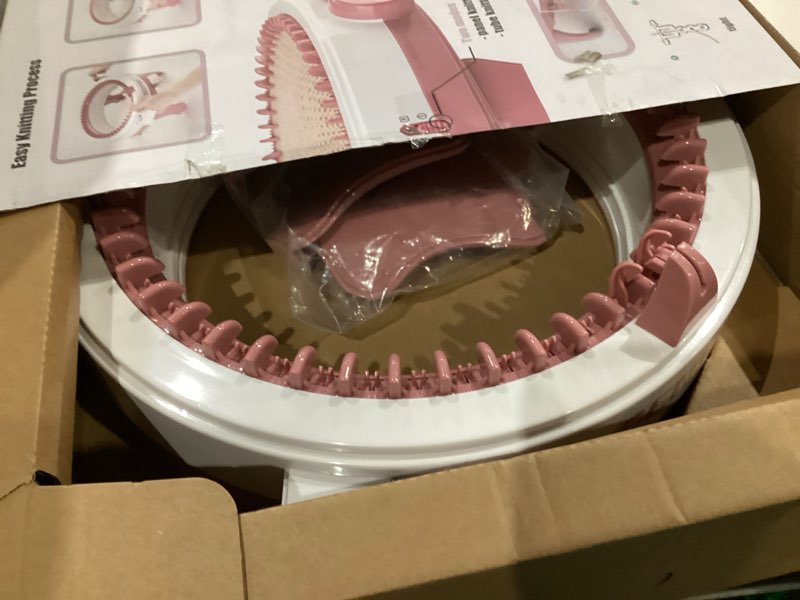 Condition photo showing New/Like New for Sentro Knitting Machine, 48 Needles Knitting Loom Machine with Row Counter, Knitting Board Rotating Double Knit Loom Machine Kit