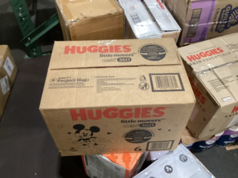 Condition photo showing New/Like New for Huggies Little Movers HuggFit 360 Pull On Diapers - Size 6 - 104ct