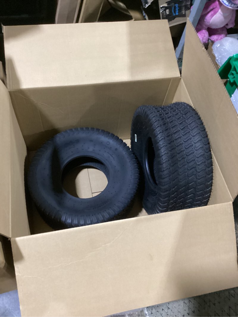 Condition photo showing Good Condition for (2 pack) 20 x 8.00-8 lawnmower tubeless turf tire, 20x8-8 for tractor riding lawnmowers, 4 ply, turf-s pattern