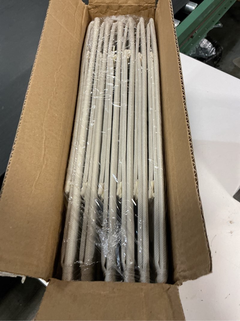 Condition photo showing New/Like New for 6 Pack Foldable Bed Sheets Set Organizers and Storage(King & Queen Size),Linen Fabric Closet Organizers with Window,Folding Bedding Storage Box for Bedsheets and Pillow Cube Organizer-Beige Beige 6 Pack-King Size-3.7 Gal