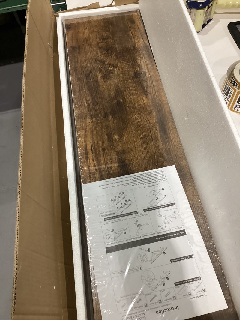 Condition photo showing New/Like New for QEEIG Floating Shelves for Wall 35.4" Long - Wall Mounted Shelf Bathroom Kitchen Living Room Bedroom Farmhouse Home Decor Display Bookshelf Large 35.4 x 9.3 inch Set of 2, Rustic Brown (008-90BN) 35.4" A. Brown