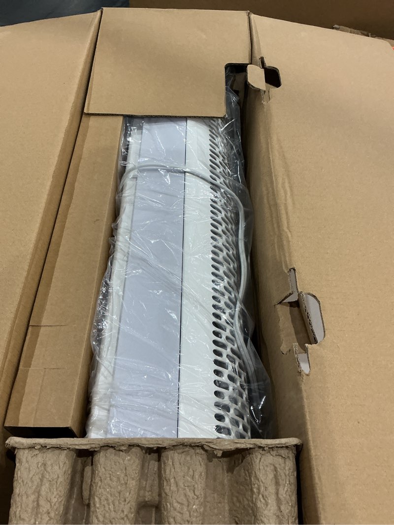 Condition photo showing Good Condition for shinic window fan with reversible airflow, 4 speeds, thermostat remote control, weather resistant, quiet window fan, 6 spacer blocks, fits 26.0" - 39.7" window, for home bedroom kitchen office, white