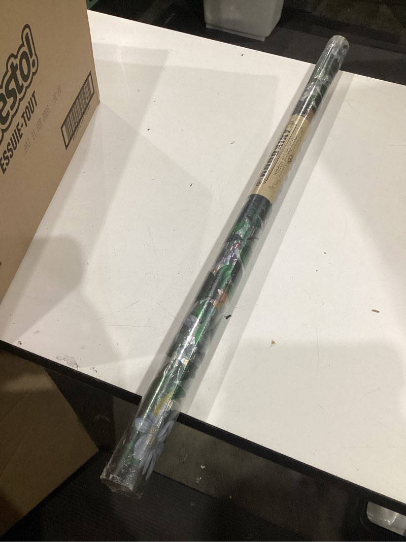 Condition photo showing Good Condition for stained glass window film, rainbow privacy, one way decorative tint, static cling, renter friendly for home bathroom door rainbow lemon tree 35.5*156
