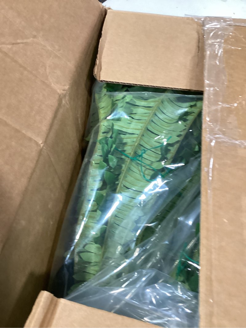 Condition photo showing Good Condition for dkaltm artificial boston fern bush- set of 2 large artificial ferns for outdoors, 45inch large faux ferns, suitable for office & living room decor, 55branches for each bouquet 2 pcs 45"- 55 leaves