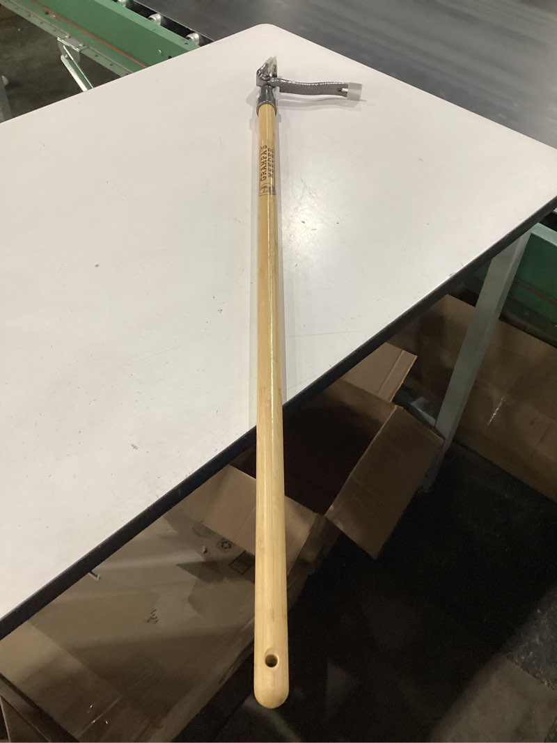 Condition photo showing Good Condition for grampa's weeder - the original stand up weed puller tool with long handle - made with real bamboo & 4-claw steel head design - easily remove weeds without bending, pulling, or kneeling.
