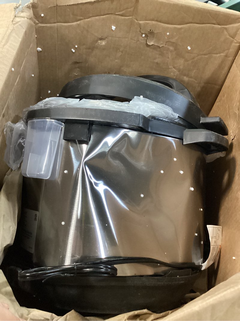 Condition photo showing As Is for Instant Pot Duo 7-in-1 Electric Pressure Cooker, Slow Cooker, Rice Cooker, Steamer, Sauté, Yogurt Maker, Warmer & Sterilizer, Includes App with Over 800 Recipes, Stainless Steel, 8 Quart 8 Quarts