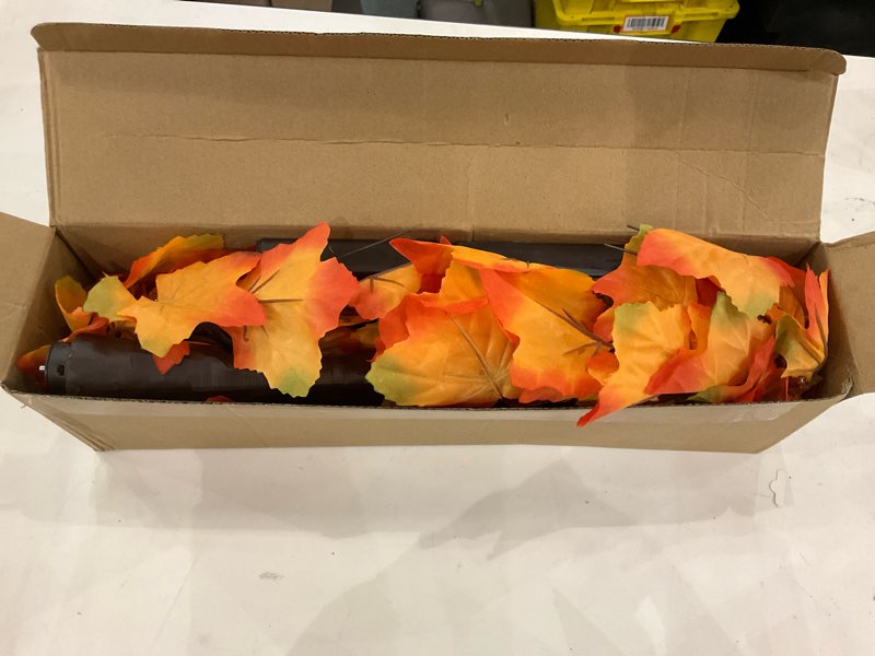 Condition photo showing New/Like New for 2 Pack 24 Inch Prelit Fall Maple Tree Decorations with 48 LEDs Timer Fall Battery Operated Lighted Artificial Pumpkin Acorn Light Up Maple Tree for Thanksgiving Harvest Table Home Indoor Decor Classic Style 3