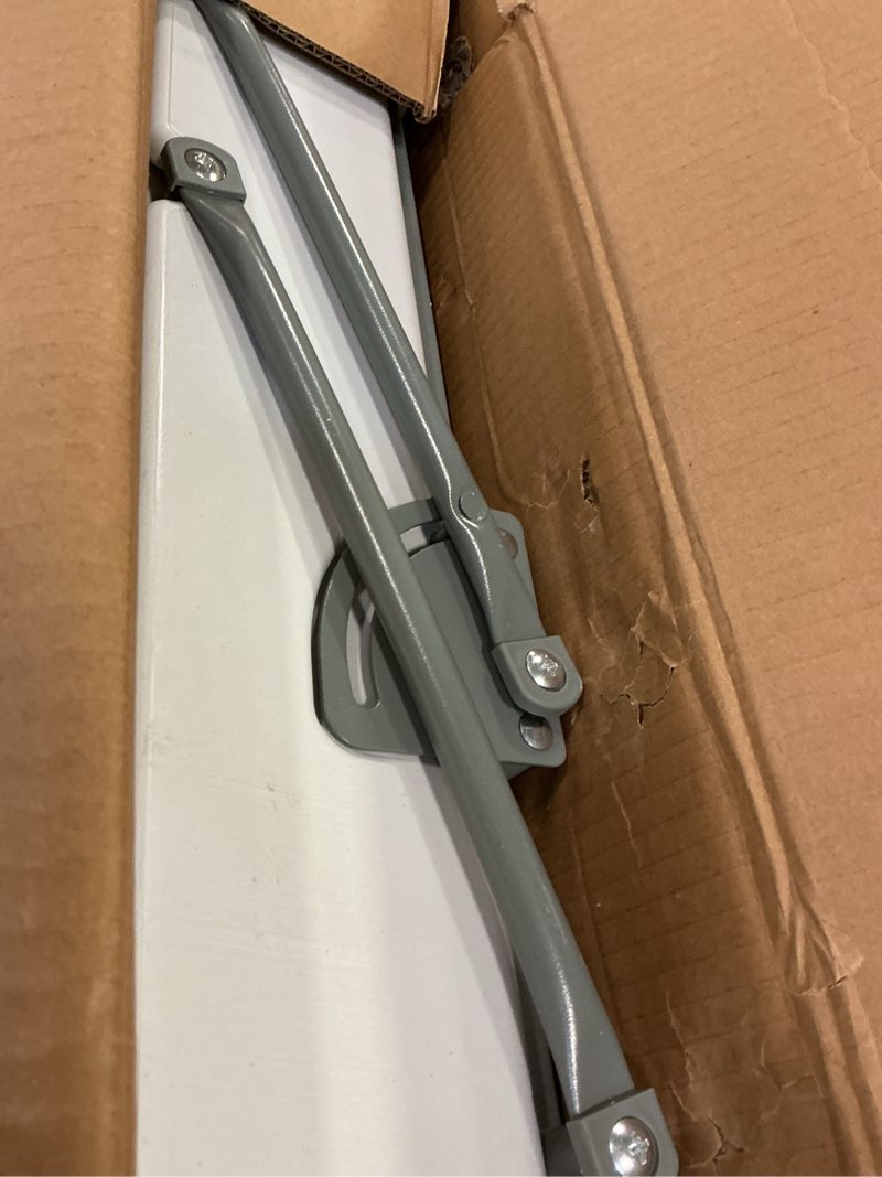 Condition photo showing Good Condition for SHAREWIN Ice Cooler Folding Table,Double-Layer Party Chilling Table with Drain and Detachable White Skirt to Keep Drinks Cool for Weddings, Outdoor, Picnics, Pool Parties White Extra Storage Shelf