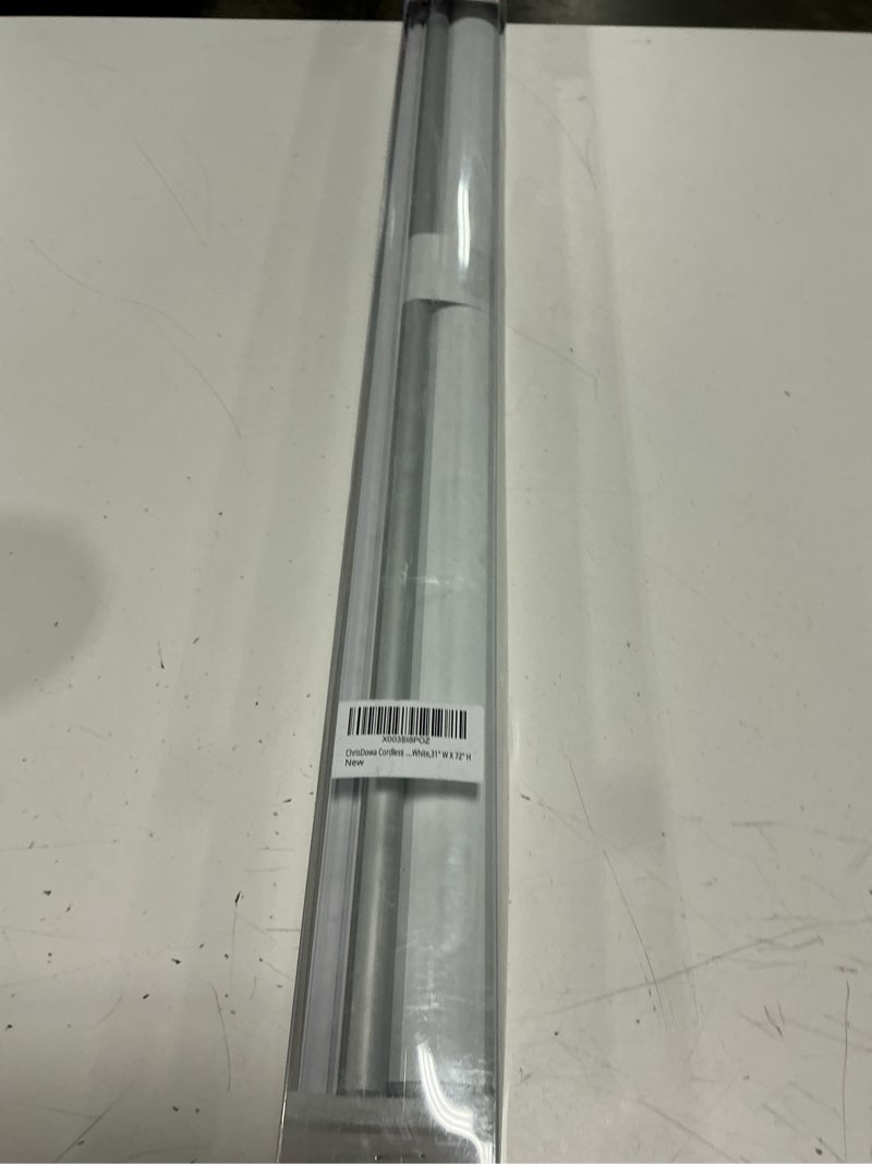 Condition photo showing Good Condition for chrisdowa blackout roller shades,cordless blinds for indoor windows | 31"w x 72"h,white,thermal insulated,uv protection fabric,room darkening window blinds for home