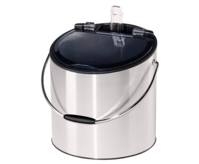 oggi wine & ice bucket- ice bucket with lid & ice scoop, wine chiller bucket, tabletop wine chiller holds 2 bottles, bar set is great addition to bar cart or home bar accessories, 4-quart