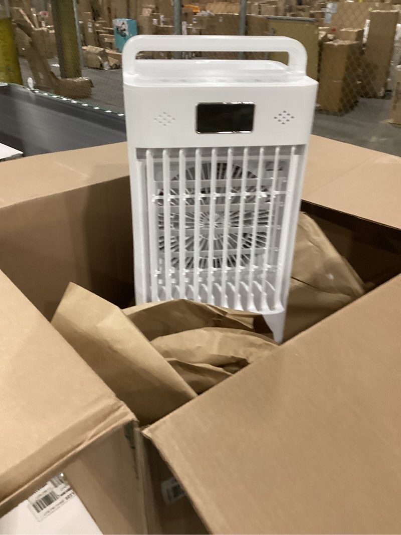 Condition photo showing As Is for Portable Windowless Air Conditioners, 3-IN-1 Swamp Cooler, Evaporative Air Cooler, 6 Speeds & 3 Modes, 3-Gal Water Tank for Cooling, 20 FT/S Remote Control, Portable Air Cooler for Indoors