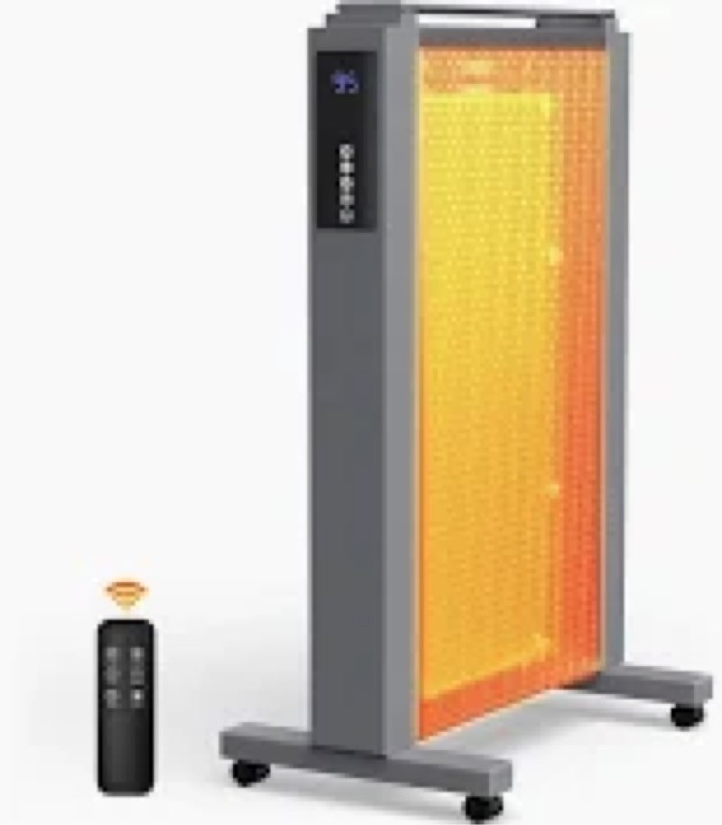 Hauxionex Mica Infrared Space Heater, 1500W Portable Panel Heater for Indoor Use, Large Room, WiFi S