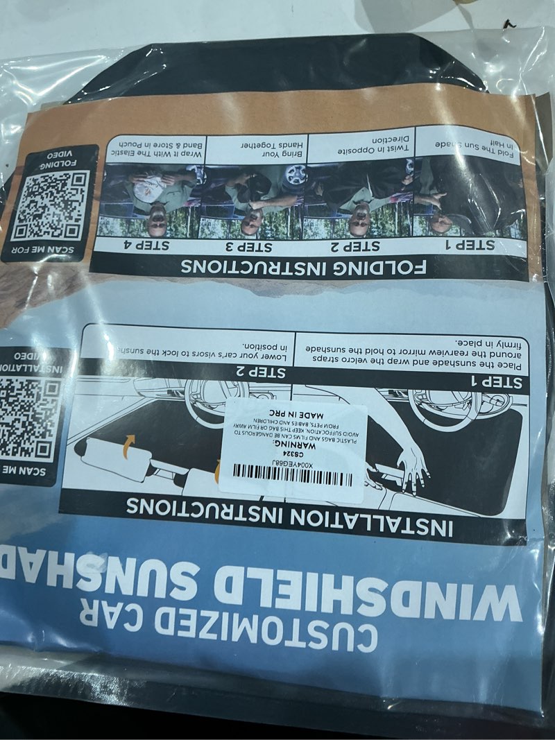 Condition photo showing Good Condition for econour windshield sunshade compatible for hyundai palisade 2020-2024 2025 2026, sun visor for front windshield & window sun shade cover, uv heat blocker & protector, car accessories hyundai palisade (2020–2026)