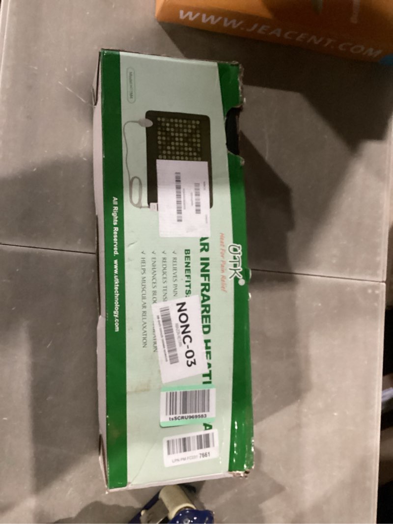 Condition photo showing New/Like New for utk quantum wave heating pad,infrared heating pad, 28 passive magnet stones,44 tourmaline stones,108 natural jade stones, memory function,auto shut off (mpro: 21'' x 31'')